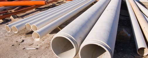 Plastic and concrete pipes